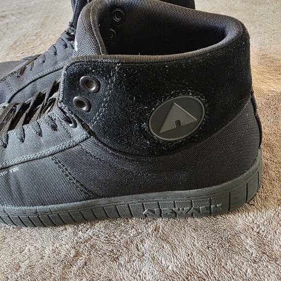 Airwalk Deuce Mid Work Shoes Men’s 12 Black Composite Toe EH Slip Oil Resistant - Picture 10 of 13